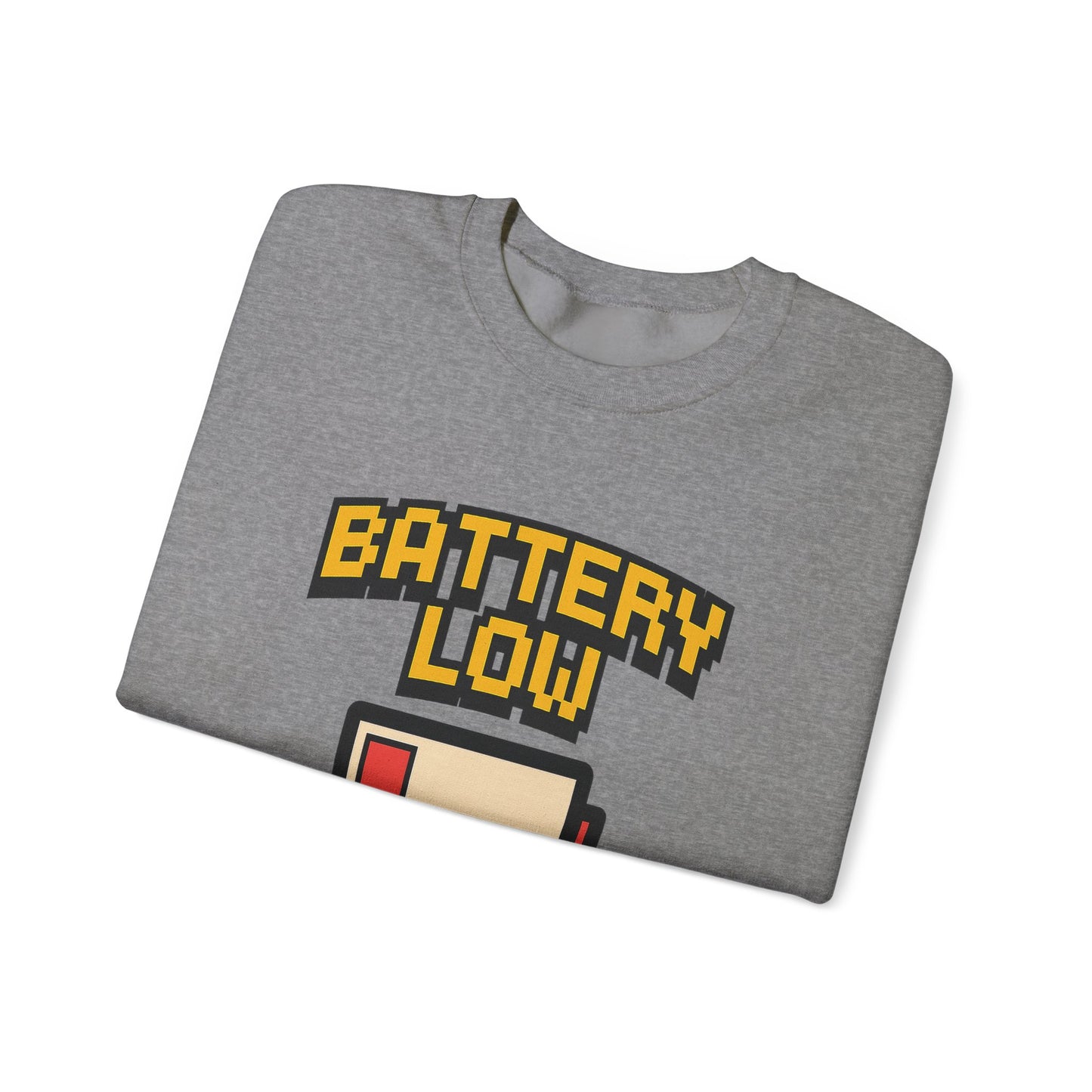 Funny Battery Low Need Paw Crewneck Sweatshirt for Pet Lovers