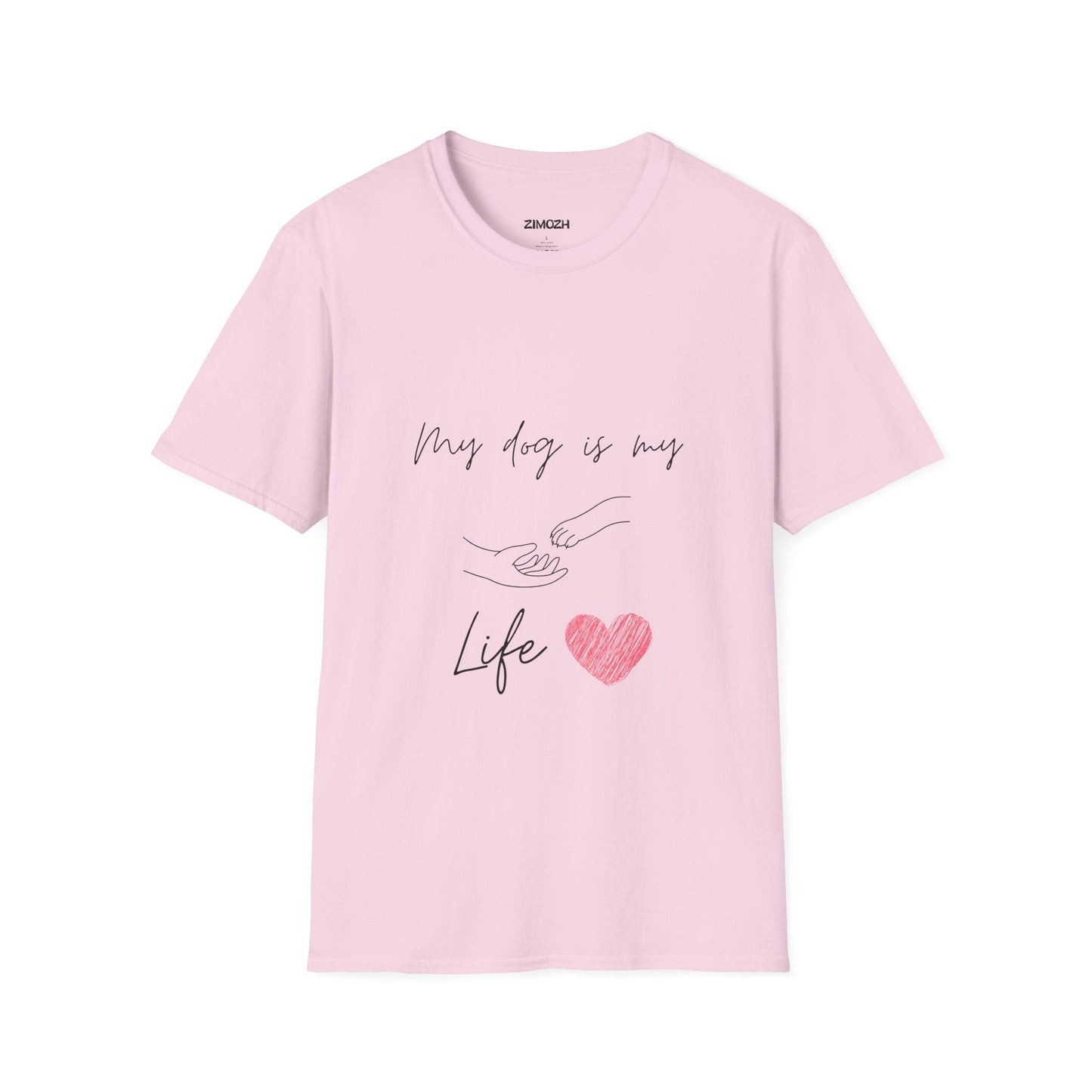 My Dog Is My Life Unisex Softstyle T-Shirt | Perfect Gift for Dog Lovers