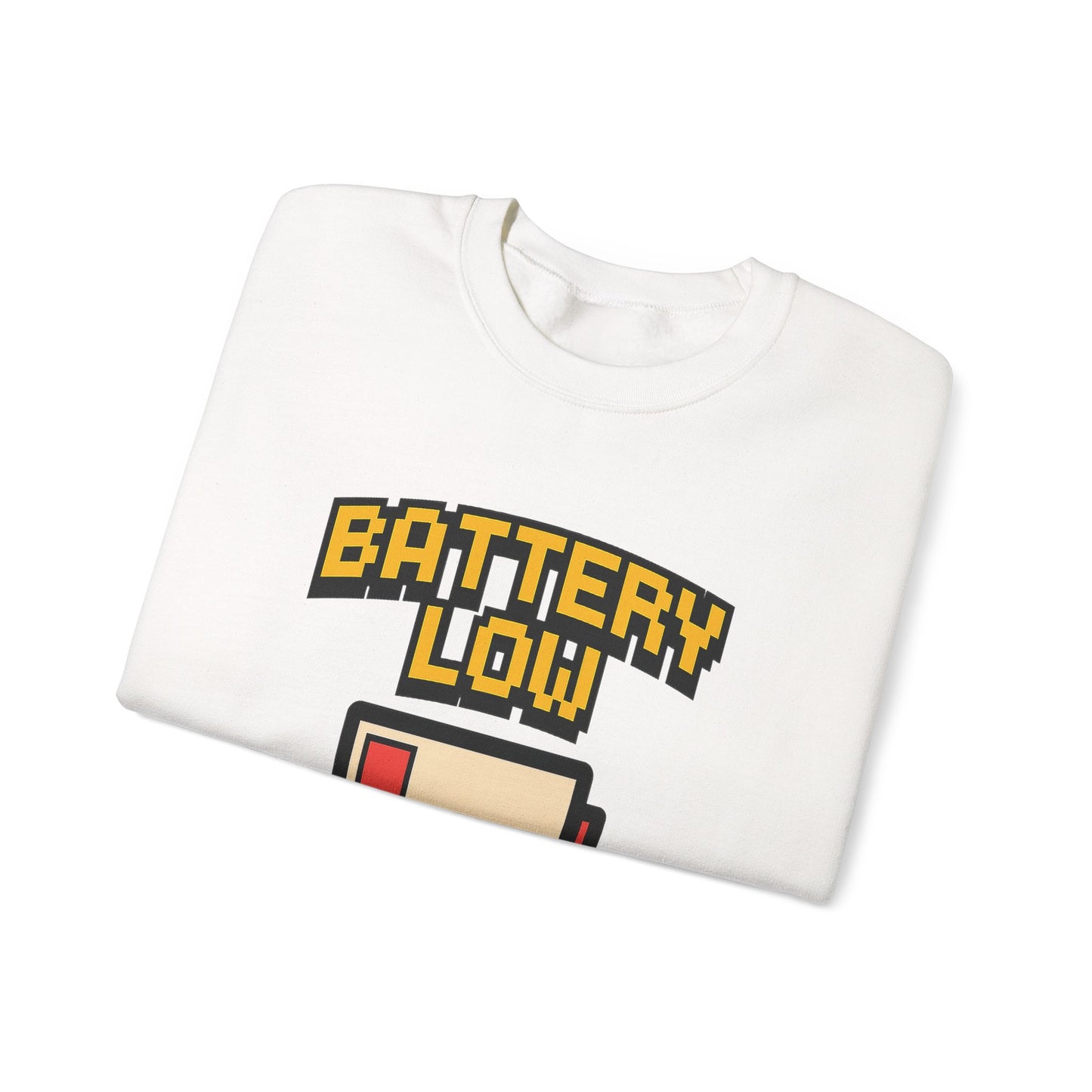 Funny Battery Low Need Paw Crewneck Sweatshirt for Pet Lovers