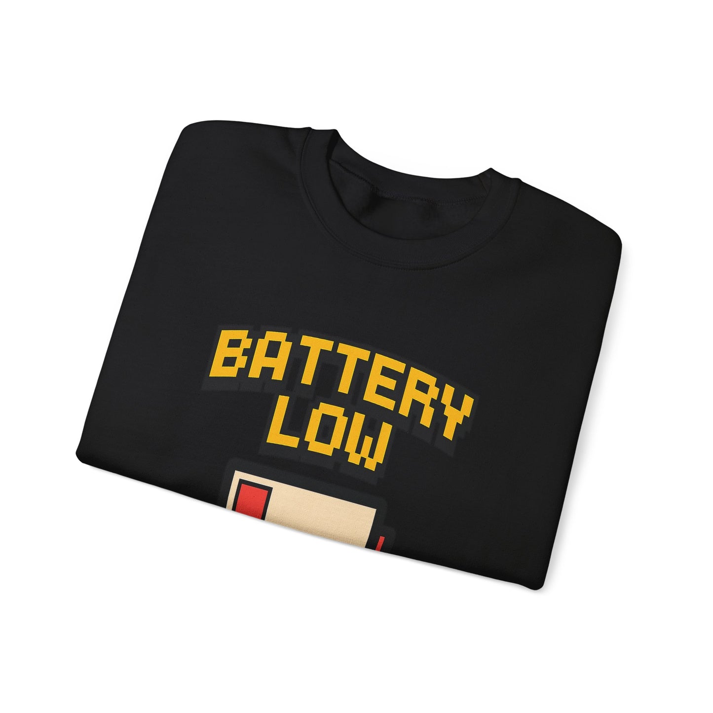 Funny Battery Low Need Paw Crewneck Sweatshirt for Pet Lovers