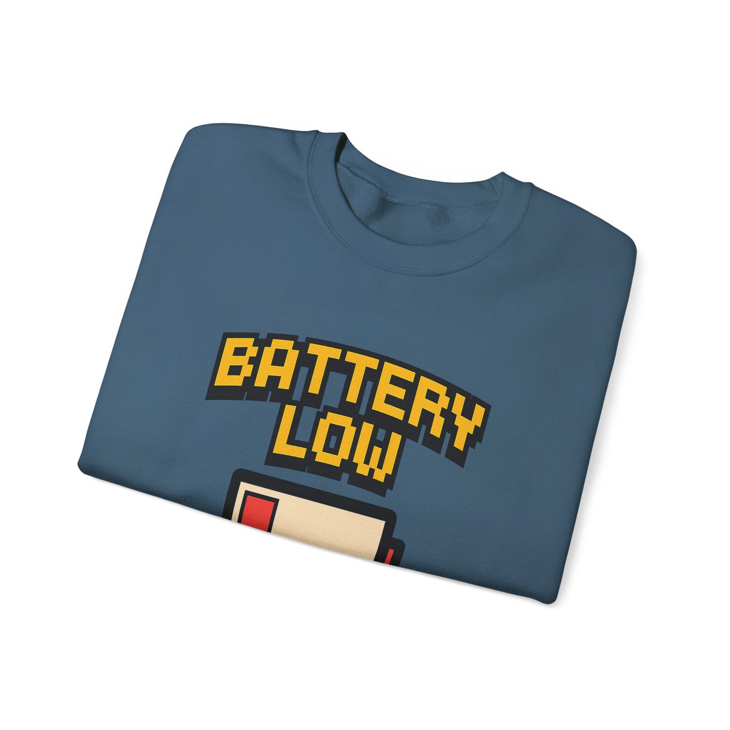 Funny Battery Low Need Paw Crewneck Sweatshirt for Pet Lovers