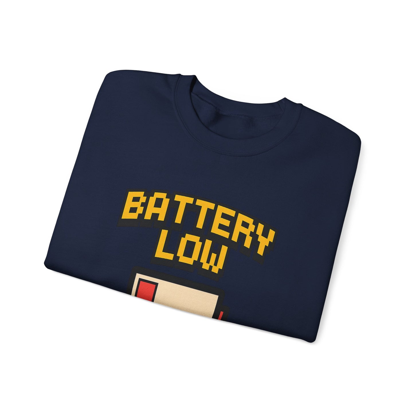Funny Battery Low Need Paw Crewneck Sweatshirt for Pet Lovers